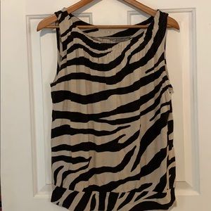 Zebra print top